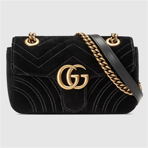 gucci velvet super mini bag|Gucci velvet bag marmont.